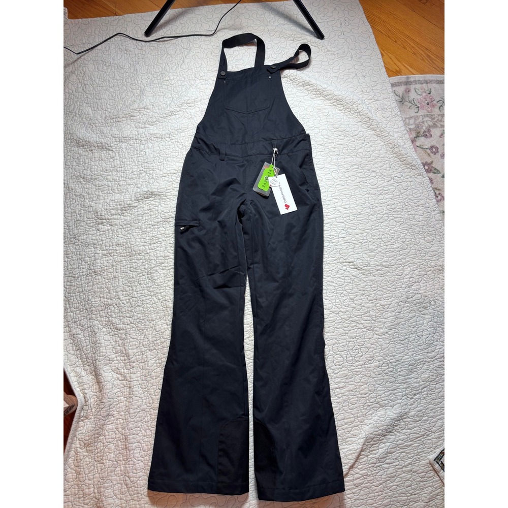 Obermeyer Malta Bib Overalls Black Insulated Ski Snowboard Pants Women Size 2